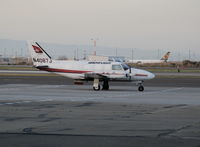 N4087J @ OAK - Early morning shot of Ameriflight 1981 Piper PA-31-350 freighter in non-standard color scheme @ Oakland, CA - by Steve Nation
