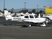 N345DA @ PAO - 2005 Cirrus Design Corp SR22 engine running @ Palo Alto CA - by Steve Nation