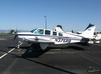 N375RB @ PAO - 1998 Raytheon Aircraft Company A36 with tip-tanks @ Palo Alto, CA - by Steve Nation