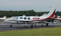N70VB @ EGLK - Ted Smith Aerostar 600 at Blackbushe - by Terry Fletcher