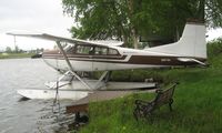 N9676H @ LHD - Cessna A185F at Lake Hood - by Terry Fletcher