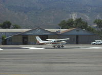 N733FN @ SZP - 1976 Cessna 172N, Lycoming O-320-E2D 150 Hp, takeoff roll Rwy 22 - by Doug Robertson