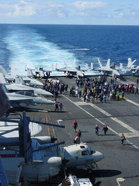 UNKNOWN - The Nimitz preps for flight ops - by Iflysky5
