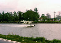 N2430F - Taking off in Bayou Lafourche Cut Off, LA