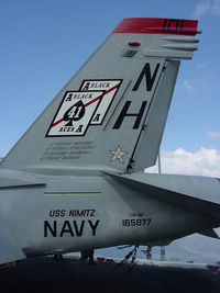 165877 - USN FA-18F CAG bird tail - by Iflysky5