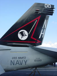 165861 - USN FA-18E CAG bird tail - by Iflysky5