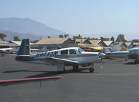 N9333M @ SZP - 1966 Mooney M20E SUPER 21, Lycoming O&VO-360 200 Hp, taxi - by Doug Robertson