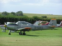 D-EGEC - Piaggio P149 at Meppershall airstrip - by Simon Palmer