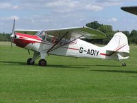 G-AOIY @ EGBK - Auster from Devon visiting Sywell