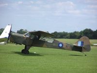 G-AREI @ EGBK - Auster from Devon visiting Sywell - by Simon Palmer