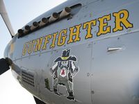 N5428V @ M01 - N5428V P-51D GUNFIGHTER Nose Art study - by Iflysky5