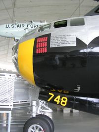 44-61748 @ EGSU - Nose detail of B-29 at Duxford