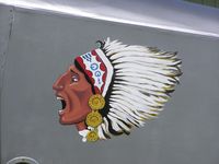 G-BWMJ @ EGHP - Badge on Nieuport Scout replica - by Simon Palmer