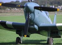 G-MKXI @ EGBT - Spitfire PL965 R at Turweston