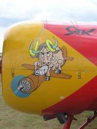 RA-3085K @ EGMA - Nose-art on Yak52