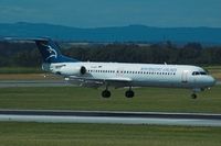 YU-AOP @ LOWW - Montenegro Airlines Fokker-100 - by Delta Kilo