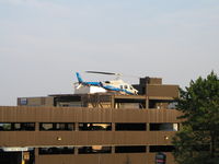 N222AM @ MN48 - Luke's One on the pad at St. Luke's after an MVA in Solon Springs, WI which involved 3 helicopters. - by Mitch Sando