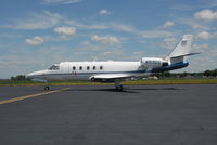 N919DS @ ESN - On ramp at Easton MD - by J.G. Handelman