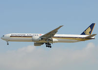 9V-SWQ @ LEBL - New triple seven for Singapore. - by Jorge Molina