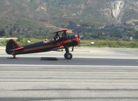 N59031 @ SZP - 1941 Boeing Stearman A75N1 (PT-17), Continental W670 220 Hp, landing roll Rwy 22 - by Doug Robertson