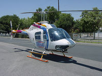 N955FM @ KWHP - N955FM KLOS Bell 206 BIII on the line @ KWHP