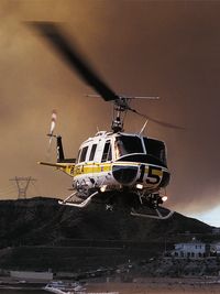 N15LA - N15LA BELL 205 A-1 Before LAcFD flew the 412's & S-70's they operated Bell 204 and 205 this was one of the last flights for a 205 with LAcFD - by Iflysky5