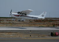N610SP @ SQL - 2000 Cessna 172S shooting touch and goes in smoky conditions @ San Carlos, CA - by Steve Nation