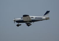 N4335K @ SQL - Nice paint job on 1984 Piper PA-28-181 in smoky conditions @ San Carlos, CA - by Steve Nation