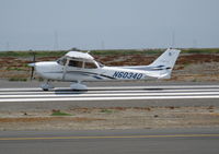 N6034D @ SQL - 2006 Cessna 172S taking-off in smoky conditions @ San Carlos, CA - by Steve Nation