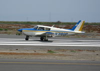 N7180P @ SQL - 1960 Piper PA-24-250 running up engine in smoky conditions @ San Carlos, CA - by Steve Nation