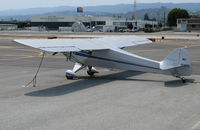 N23670 @ SQL - 1939 Taylorcraft BL-65 as NC23670 in smoky conditions @ San Carlos, CA - by Steve Nation