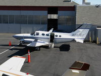 N2616X @ SAC - Nice overhead shot of winglet-equipped Cessna 414A of Great Basin Aviation (Menlo Park, CA) @ Sacramento Executive Airport, CA - by Steve Nation