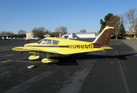 N6395R @ EDU - Nice yellow & brown colors on 1966 Piper PA-28-140 @ University Airport, Davis, CA - by Steve Nation