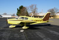 N6395R @ EDU - Nice yellow & brown colors on 1966 Piper PA-28-140 @ University Airport, Davis, CA - by Steve Nation
