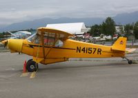 N4157R @ ANC - General Aviation parking area at Anchorage.  No rudder - by Timothy Aanerud