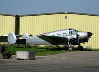 N118SA @ SCK - All aluminum Beech E-18S @ Stockton Municipal Airport, CA - by Steve Nation