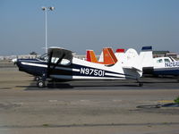 N97501 @ SCK - 1946 Stinson 108 amongst Mooneys @ Stockton, CA - by Steve Nation