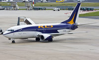 EI-DON @ EDDL - KD Avia, -300 parked after disembarking passengers - by Philippe Bleus
