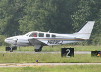N629CJ @ KCDW - Gleaming Baron touches down at Caldwell. - by Daniel L. Berek