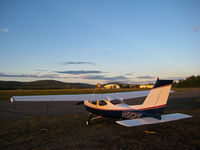N552K @ CYQH - Tied down in campground at Watson Lake, Yukon - by M King