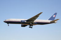 N781UA @ EBBR - flight UA950 is descending to rwy 25L - by Daniel Vanderauwera