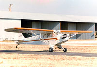 N38322 - My friend the late John Van Dyke on a check ride at the former Mangham Airport, North Richland Hills, TX