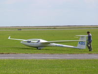 G-CKBS @ EGTC - Glaser Dirks DG600 had to be towed home by D-ENBW - by Chris Hall