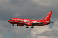 OY-MRU @ EBBR - flight NB637 is descending to rwy 25L