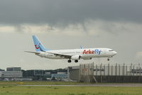 EC-KQR @ EHAM - Short before touchdown - by Jan Bekker