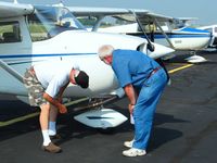 N8153L @ DLZ - Checking out Don's Power Flow exhaust on the ramp at Delaware, OH