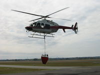 N407GF @ KEZM - Forestry Service Bell 407 landing for fuel after a water drop. - by J. Michael Travis