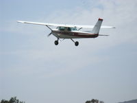 N5443L @ SZP - 1980 Cessna 152, Lycoming O-235-L2C 110 Hp (high-compression engine for 100LL fuel), takeoff climb Rwy 22 - by Doug Robertson