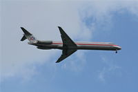 N496AA @ MCO - American MD-80 arriving from ORD - by Florida Metal