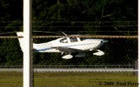 N145CD @ ILM - Came in a tad hotter than I thought, apparently